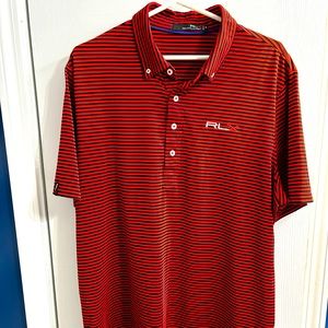 Classy RLX polo. Great shape! Embroidered logo and loop label.